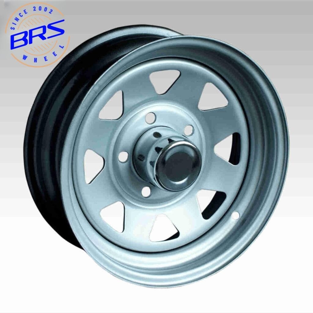 14 Inch Trailer Tires Wheels 8 Spoke Hub Cover Pcd 4-114.3