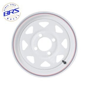 BRS WHEEL - Wholesale High Quality 13 14 15 16 Inch 8 Spoke Chrome Steel Trailer Wheel Rim Trailer Wheel