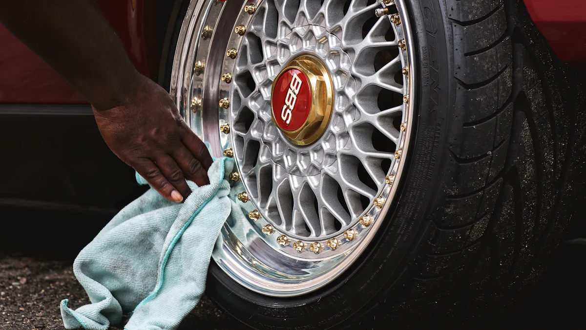 Schutzmaßnahmen für schwarz pulverbeschichtete Räder