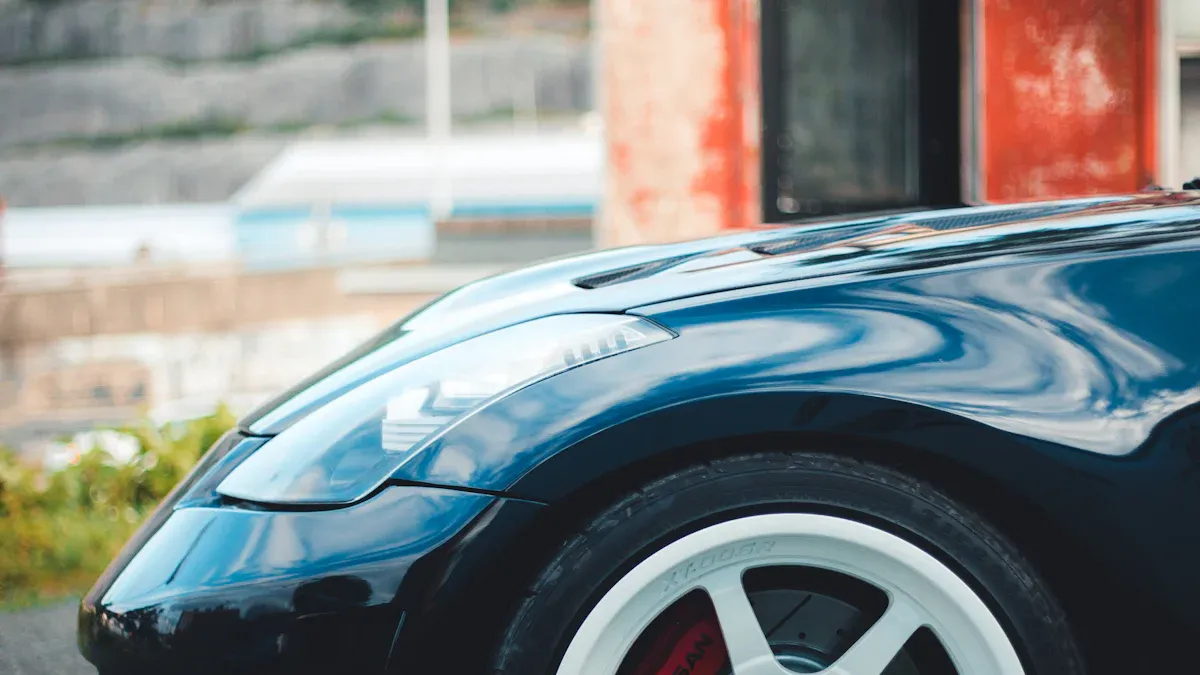 Übliche Materialien für schwarze Go-Kart-Felgen