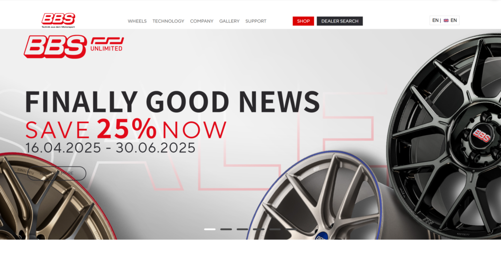 BBS-Räder Banner