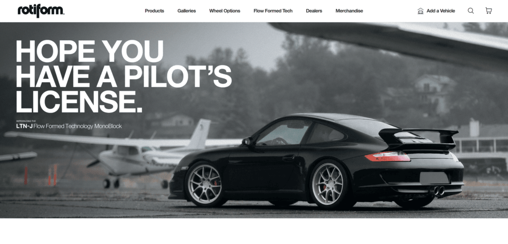 Rotiform Wheels Banner