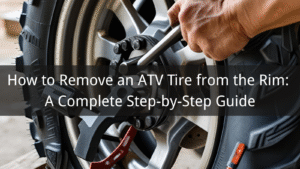 Wie man einen ATV-Reifen von der Felge entfernt: