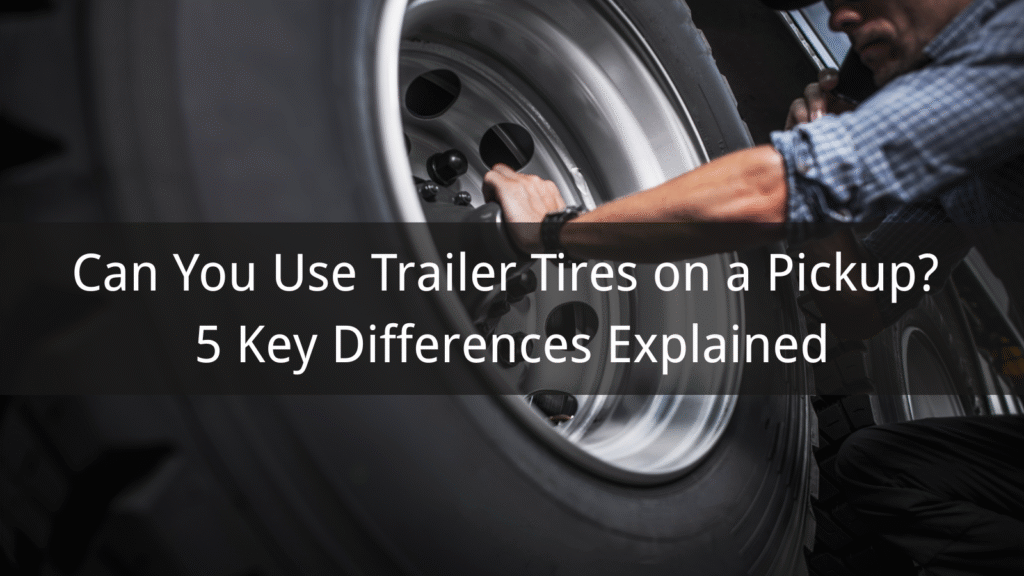 Can You Use Trailer Tires on a Pickup? 5 Key Differences Explained