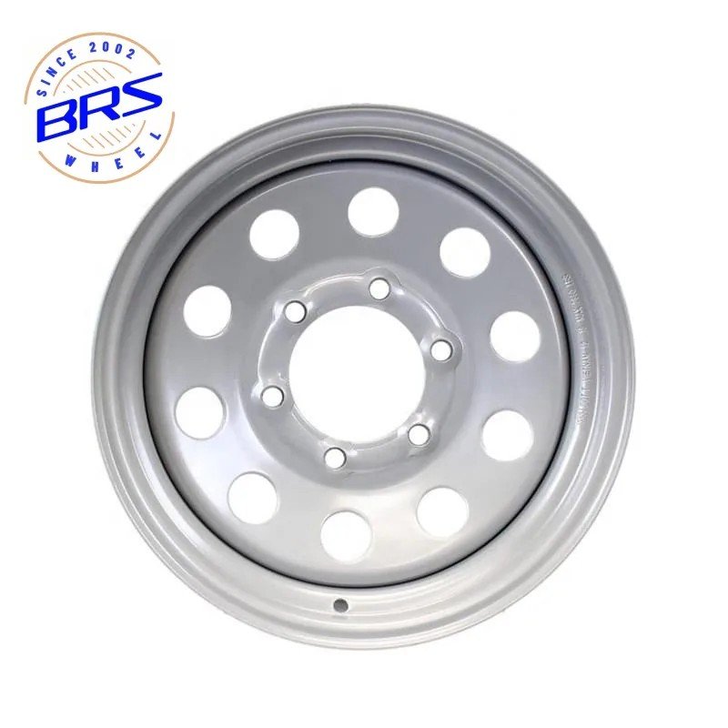 White trailer rims